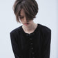 china button velour cardigan【Delivery in June 2026】