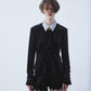 china button velour cardigan【Delivery in June 2026】