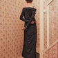 tanakadaisuke lace layered drape jersey dress Brown ドレス