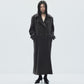 lace up soutien collar coat Dark brown【Delivery in November 2025】