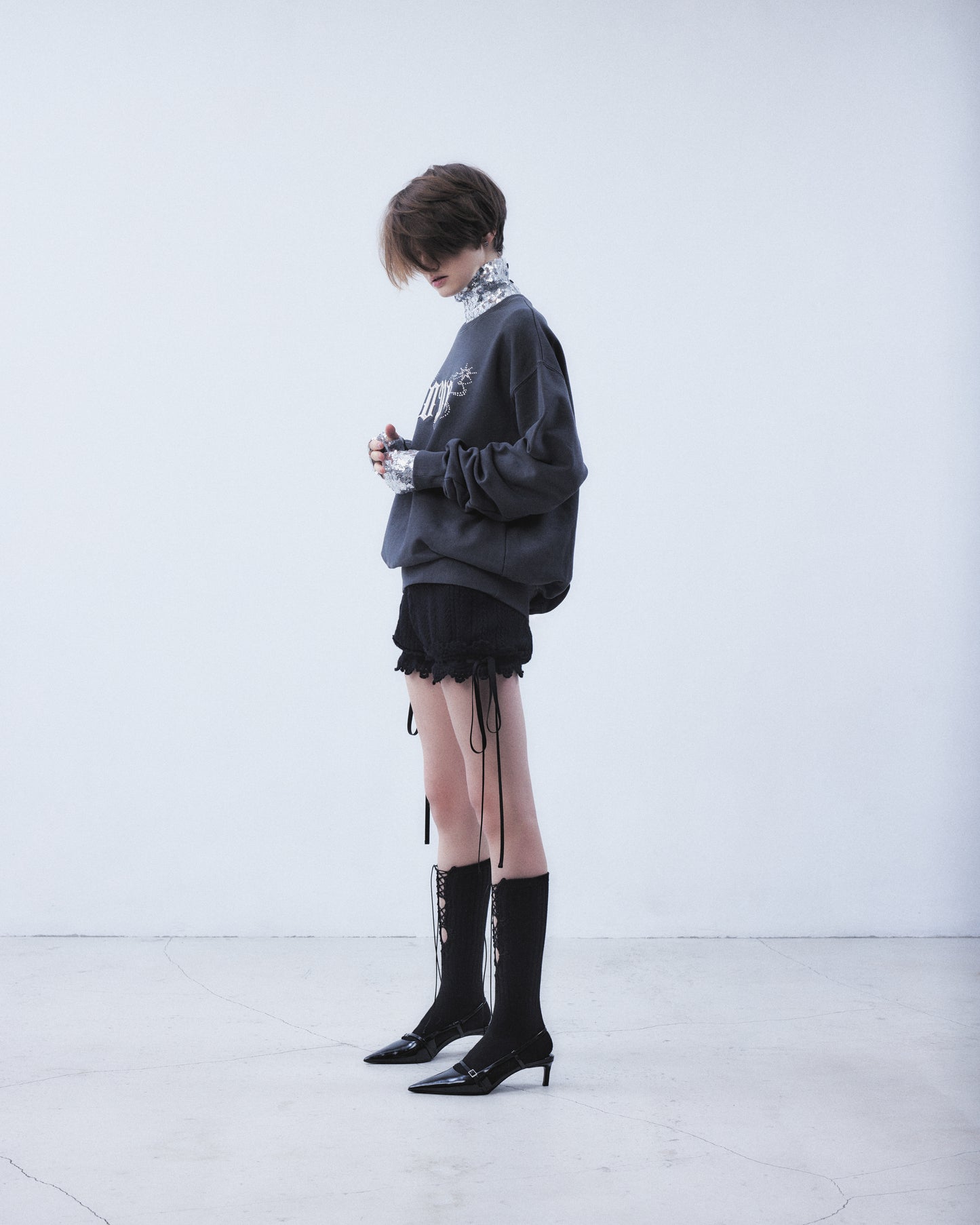 LOVE sparkle pullover Black【Delivery in March 2026】