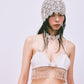 beads fringe bra Gray【Delivery in February 2025】