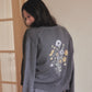 wild bloom beads embroidery cardigan Heather gray【Delivery in February 2026】