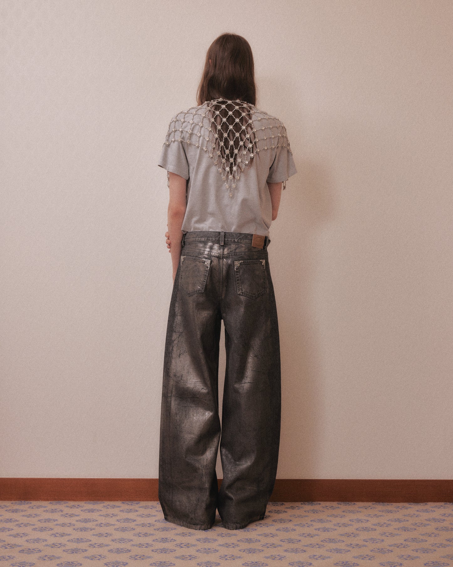 Chain bijou crystal cape Silver【Delivery in March 2027】