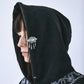 【STUDIOUS Special item】rhombus metal print bijou hoodie Black【Stock】