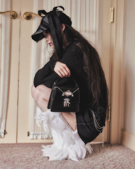 PARCO先行 | wrapping ribbon cap Black【Delivery in March 2026】