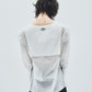 cotton lace sailor blouse【stock】