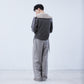 big collar knit pullover Smoky brown【Delivery in August 2026】