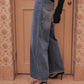 falling stars denim pants Blue【Delivery in August 2026】