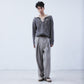 big collar knit pullover Smoky brown【Delivery in August 2026】