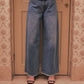 falling stars denim pants Blue【Delivery in August 2026】