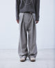 piercing stripe cross tack pants Greige【stock】