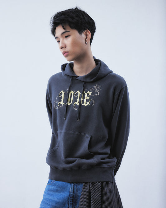 LOVE sparkle hoodie Black【Delivery in March 2026】