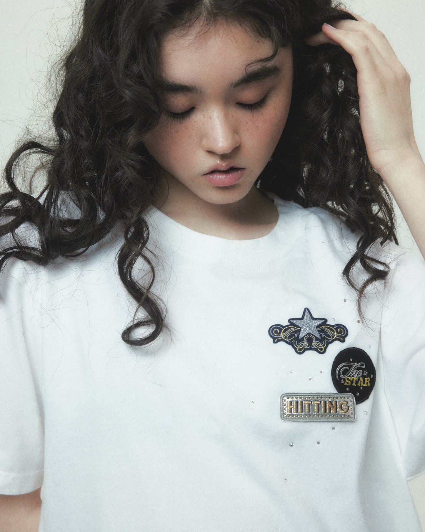 Hitting the star T-shirt White【Delivery in August 2026】