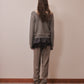 Lace collar knit pulover Gray【Delivery in January 2027】