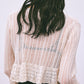 double ribbon knit cardigan Ivory【Delivery in February 2025】