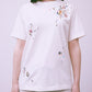 hearty childhood spangle T-shirt White【Delivery in July 2024】