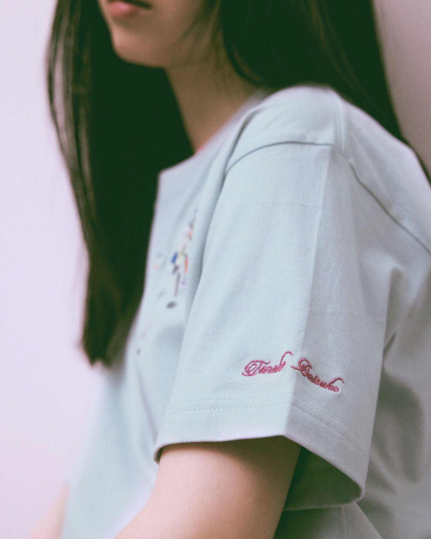 hearty childhood spangle T-shirt Mint【Delivery in July 2024】