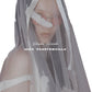 feather beads tulle veil【Delivery in March 2026】
