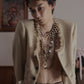 U neck fringe tweed jacket【Delivery in March 2026】