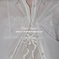 wave tuck lumen embroidery sheer shirt Off white【Delivery in January 2026】