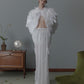 feather chiffon long skirt【Delivery in March 2026】