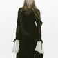 dropped shoulder velour cami dress【Delivery in July 2025】