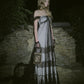 back ribbon dot tulle dress【Delivery in August 2025】