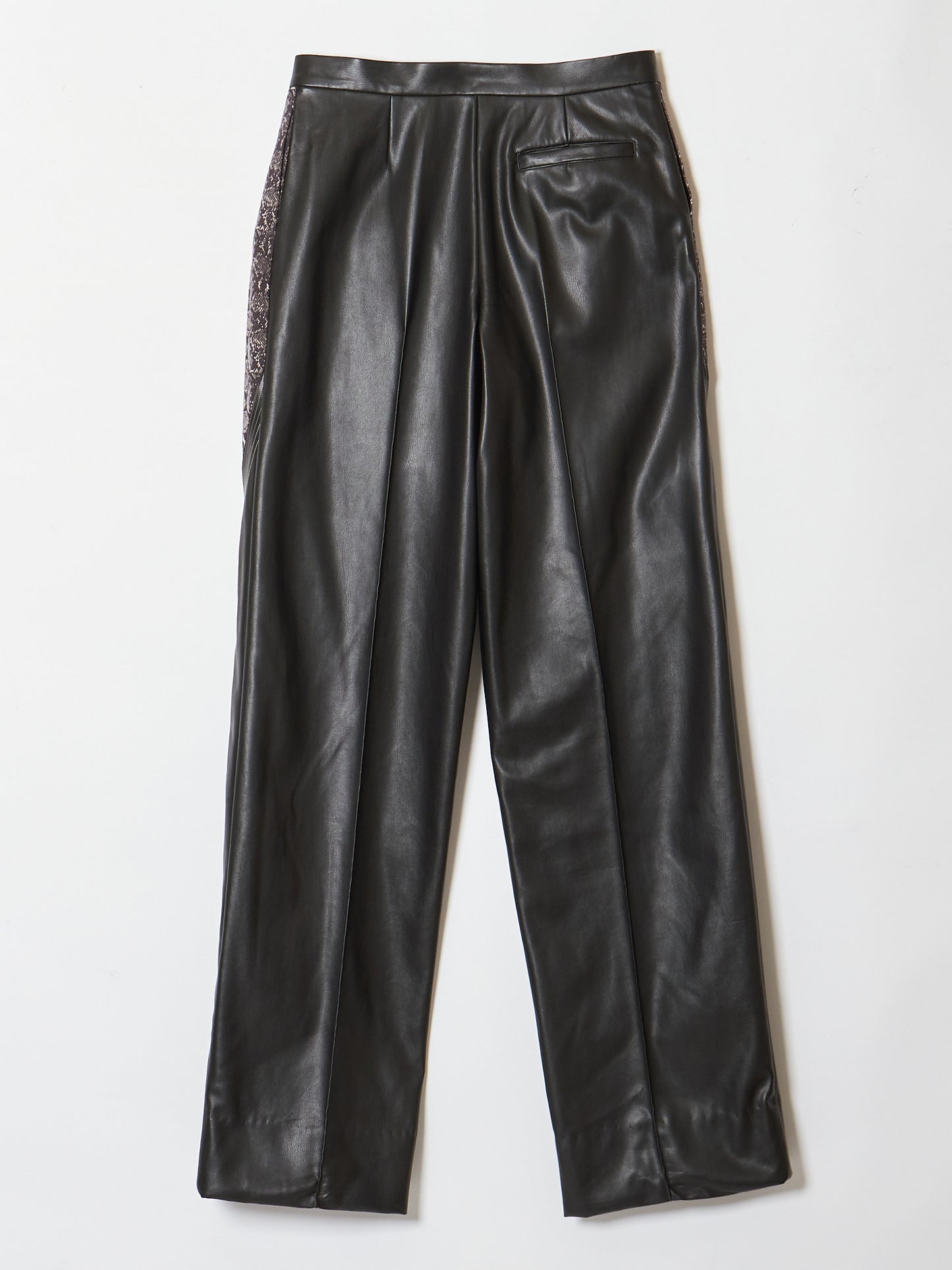 snake pattern faux leather pants【Delivery in January 2023】