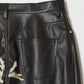 wrinkle stitch faux leather pants【Delivery in December】