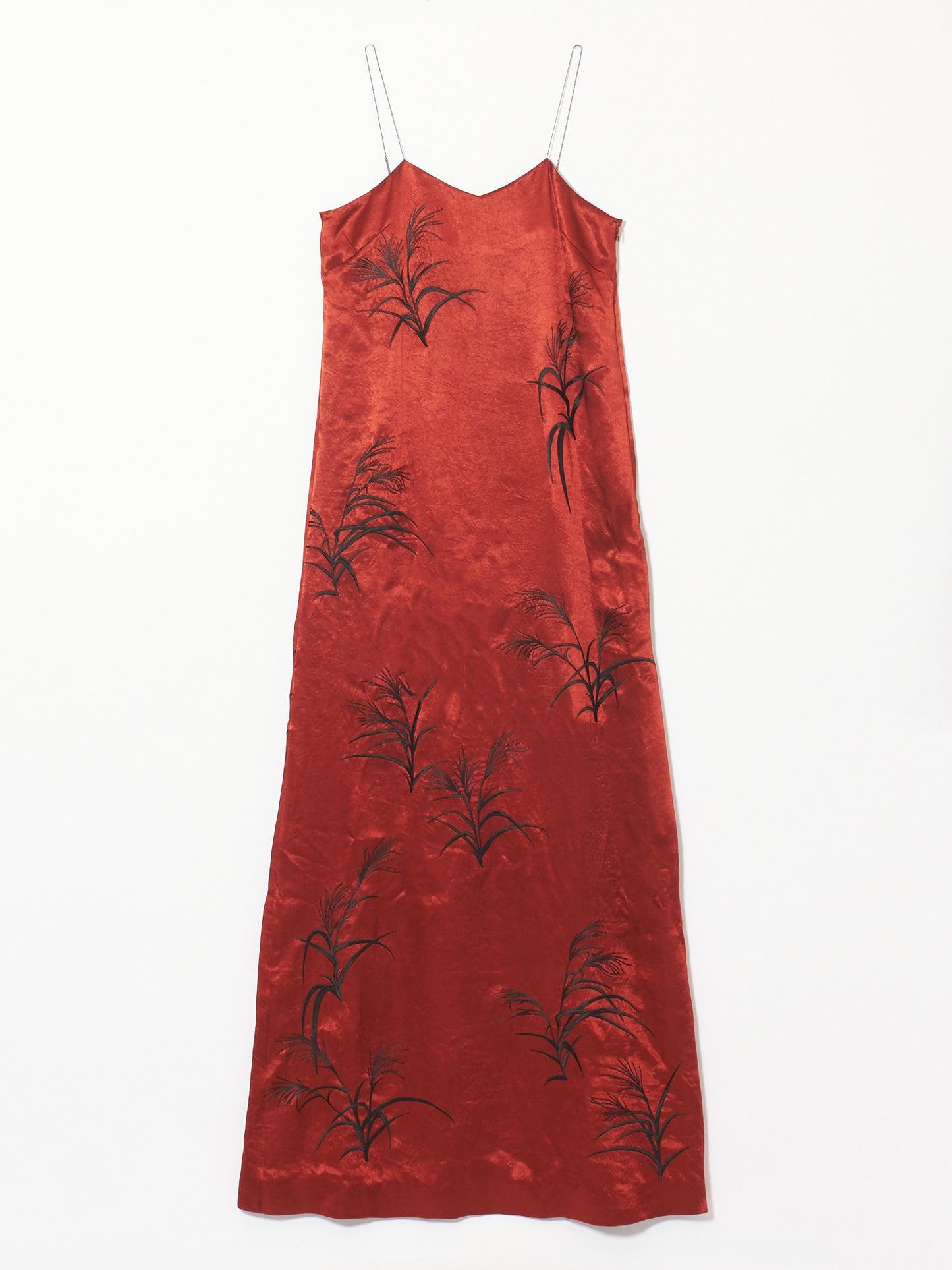 SUSUKI grass red dress