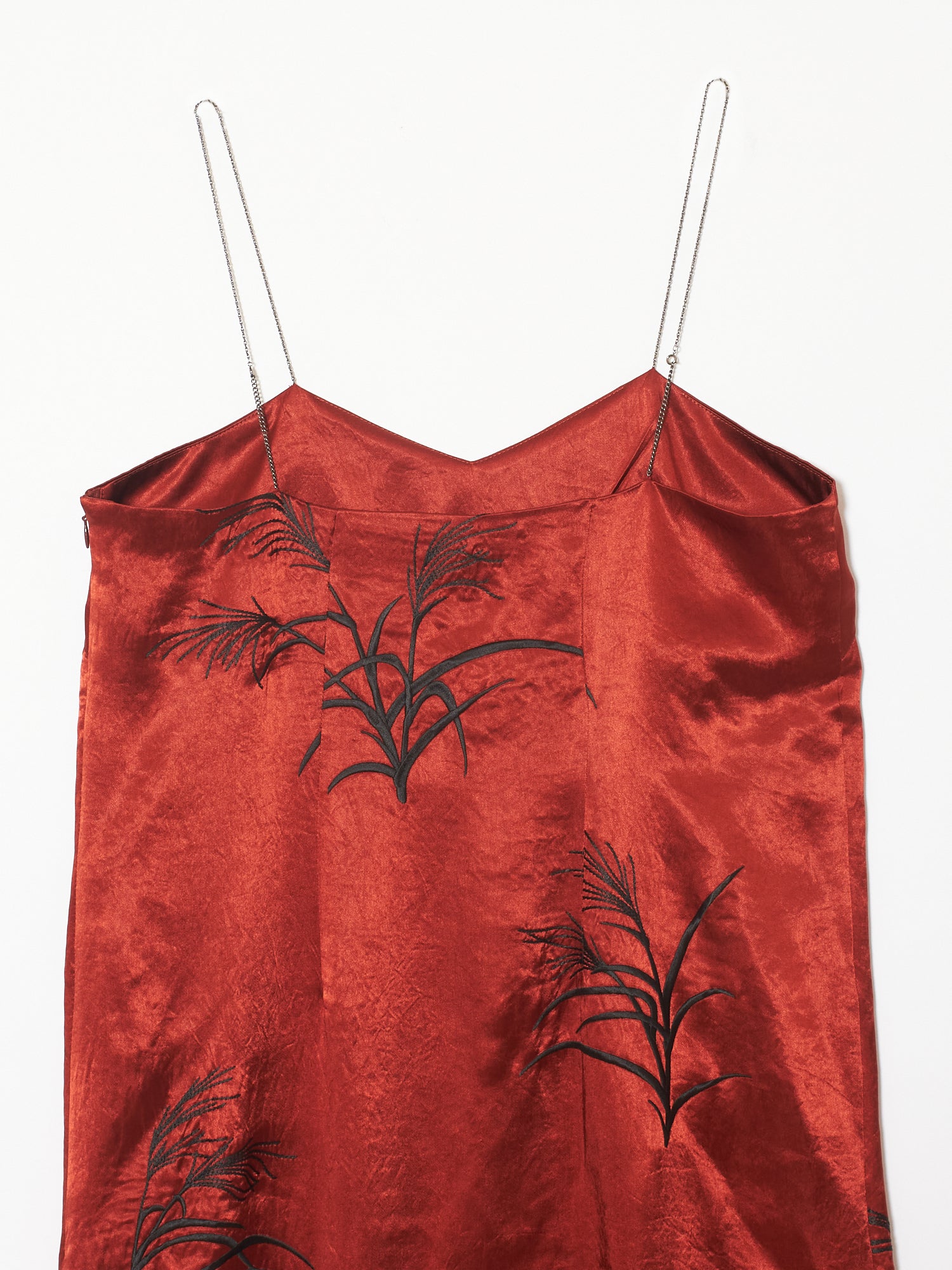 SUSUKI grass red dress