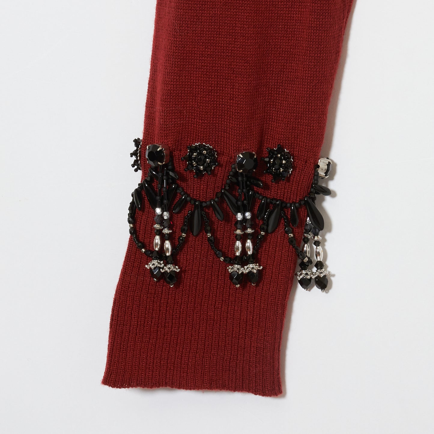 Memento Jewelry knit cardigan Red【Stock】