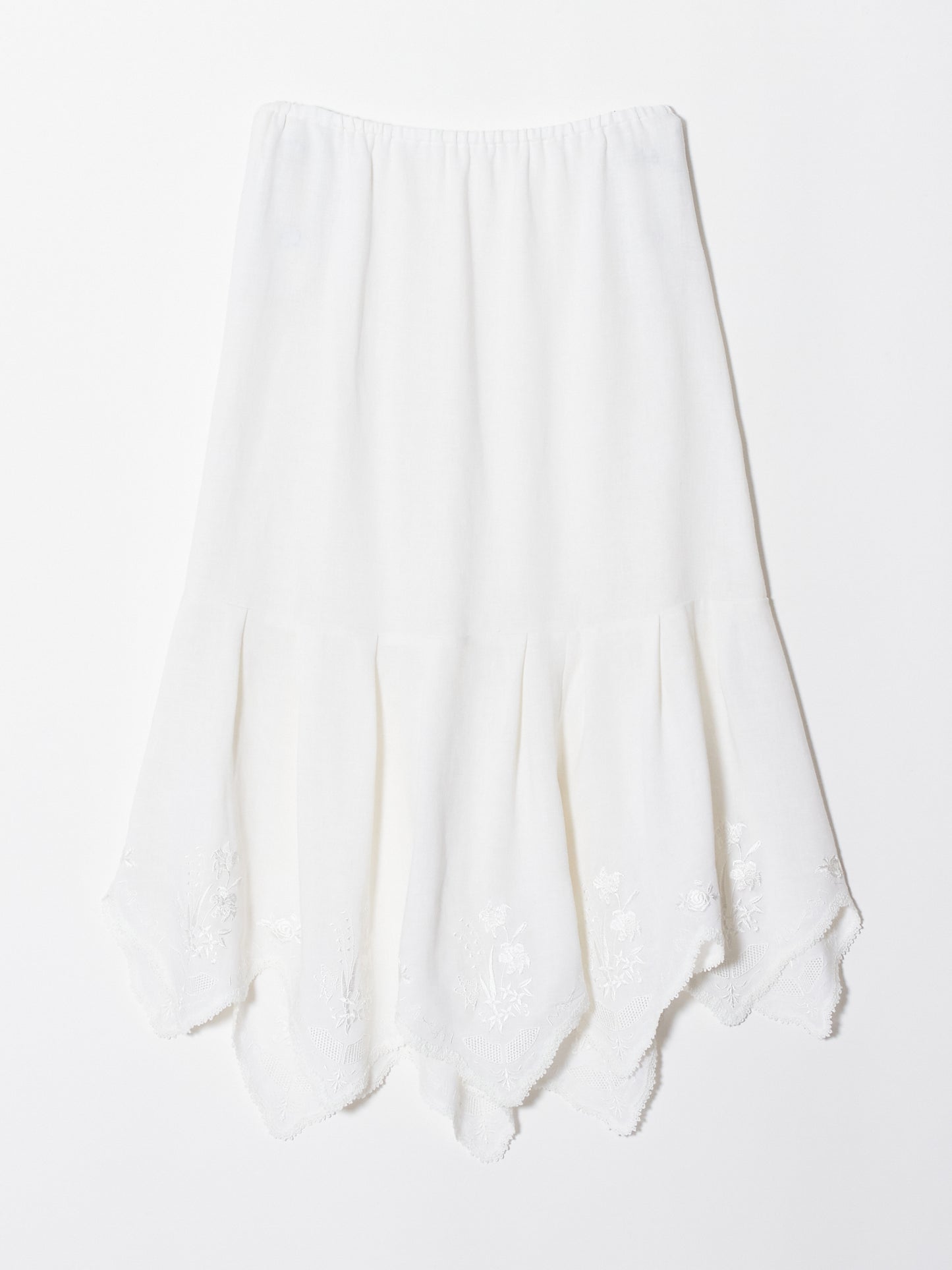 Handkerchief embroidery skirt
