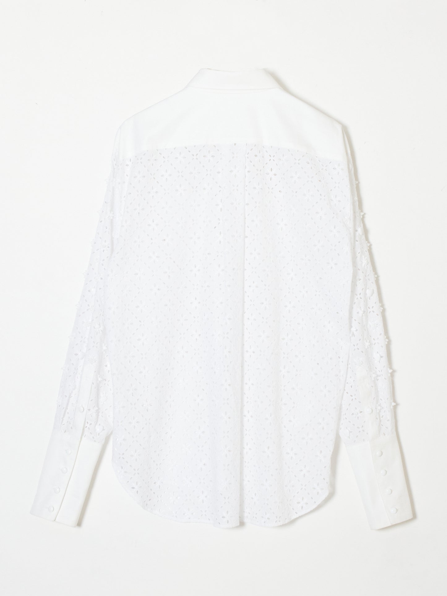 white beads shirt【Delivery in January 2023】