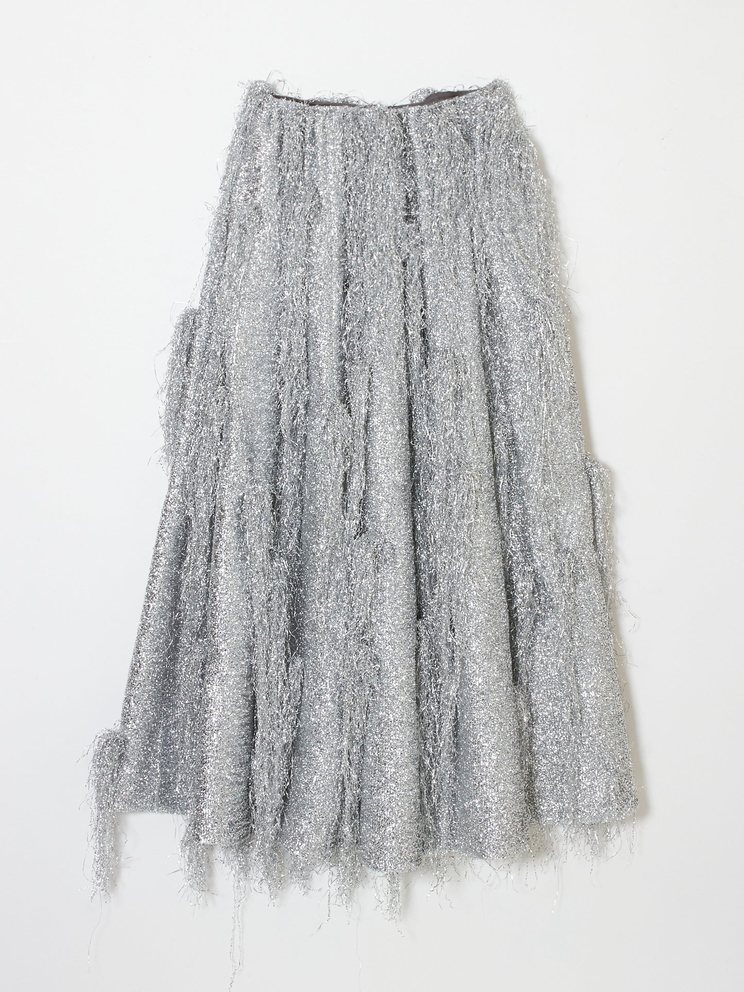 silver fringe skirt