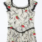 strawberry garden mesh dress