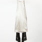 angel wing satin dress (silver)【Delivery in December】