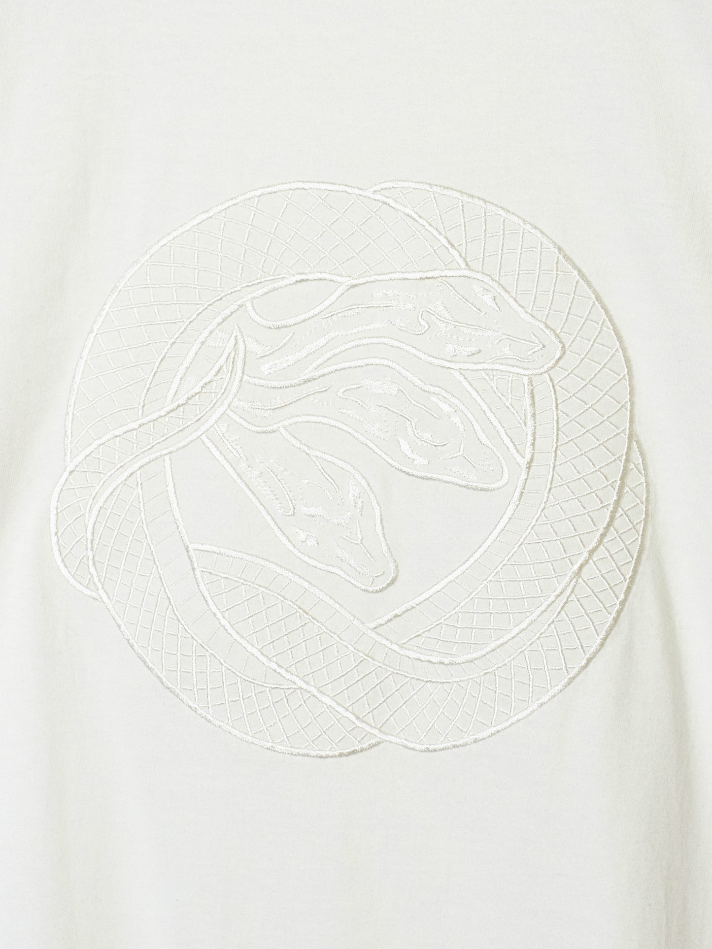 Three headed snake white T-shirt 【Stock】