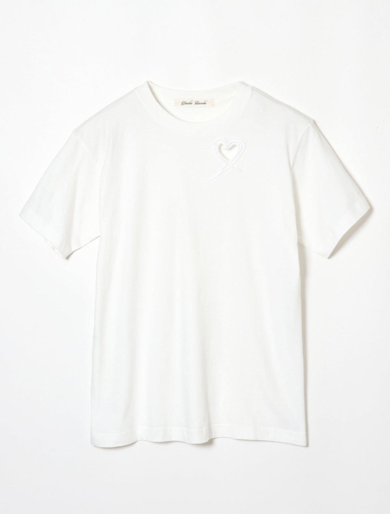 tanaka daisuke ホイップクリームTシャツ　オーガニック tanakadaisuke Heart whipped cream T-shirt
