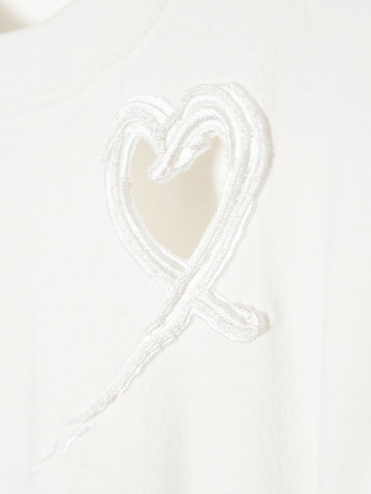 Heart whipped cream T-shirt【Delivery in December 2023】