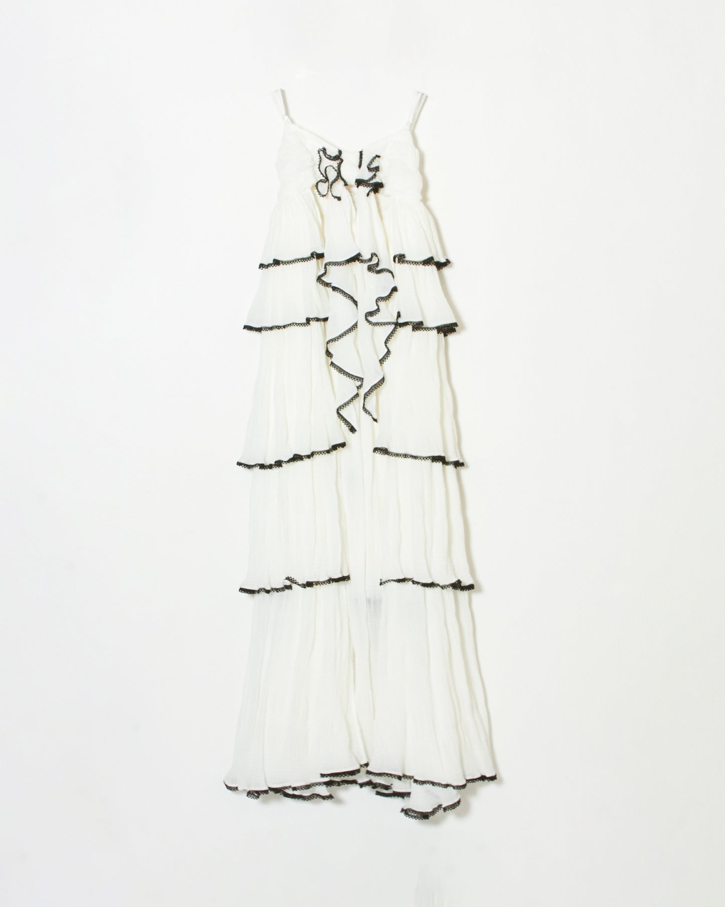 black lace white cami-dress【Delivery in August 2023】