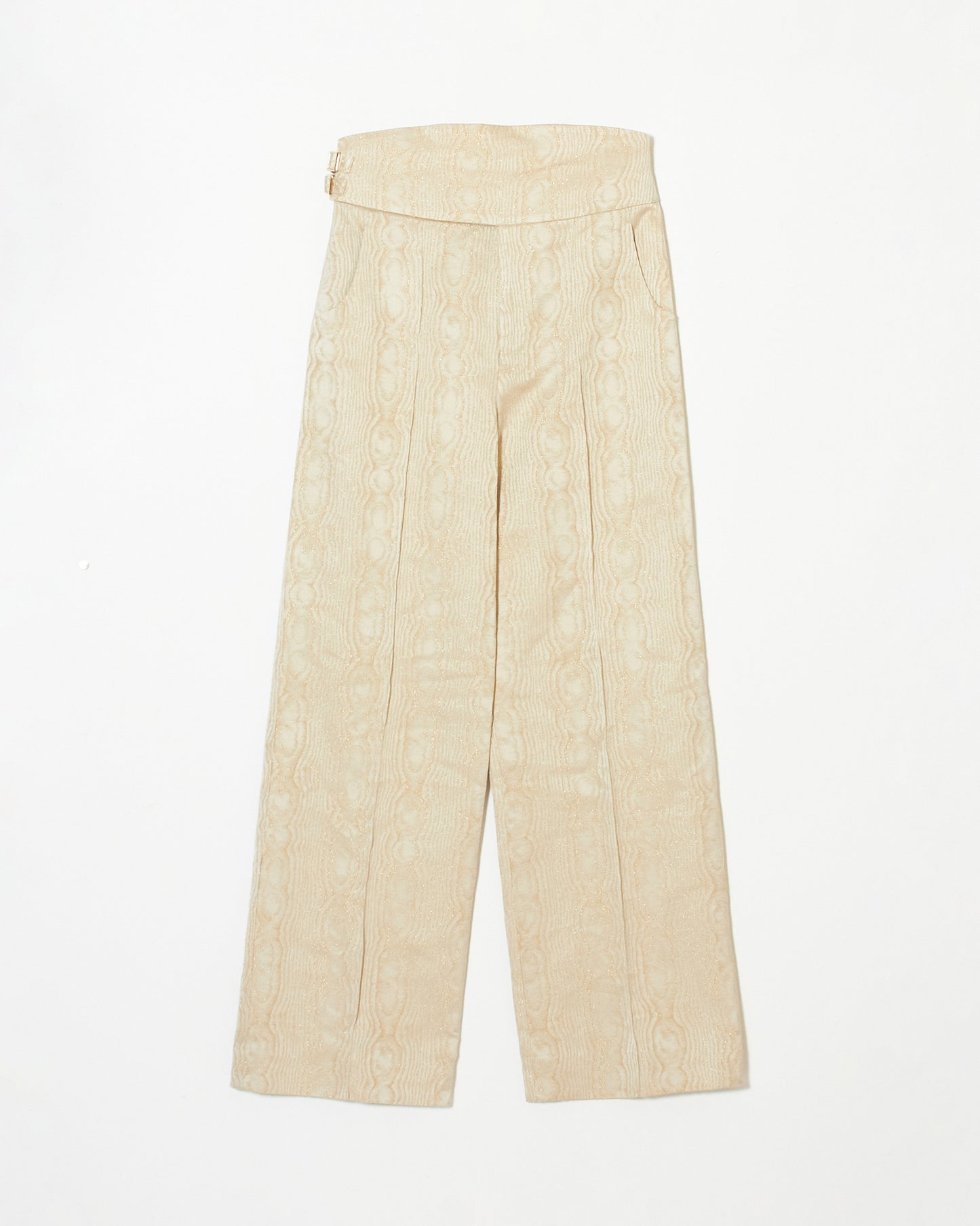 champagne gold moire pants【Delivery in March 2023】
