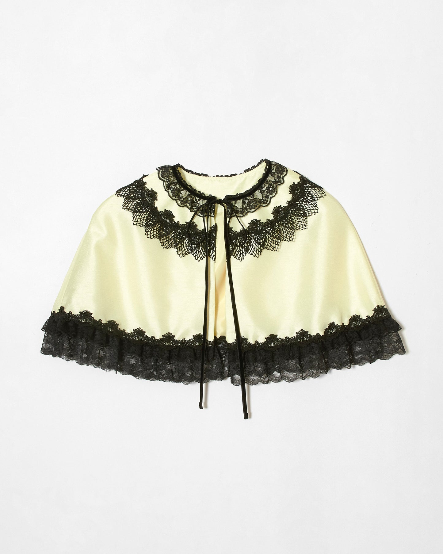 black lace yellow cape【Delivery in August 2023】