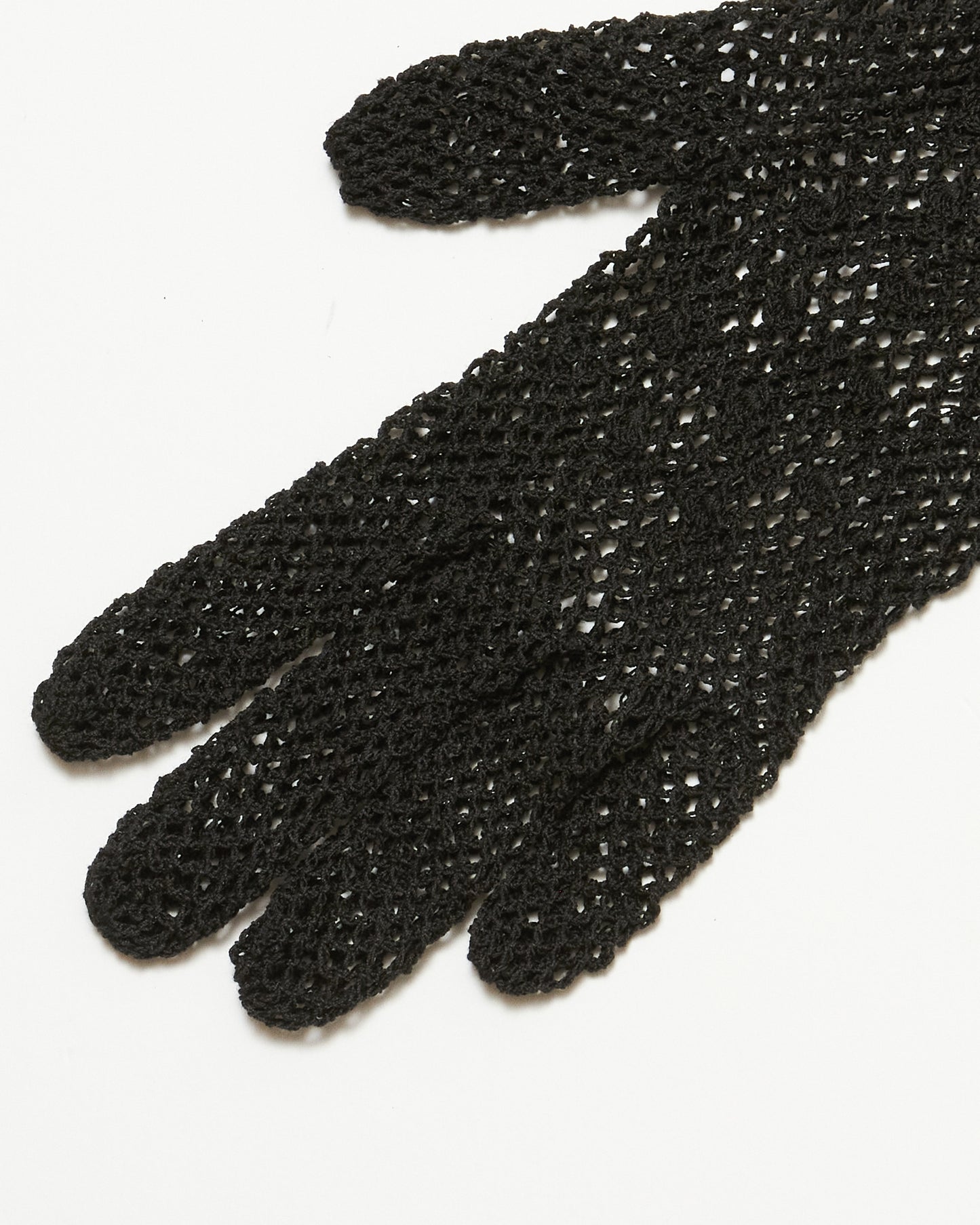 black lace mesh gloves