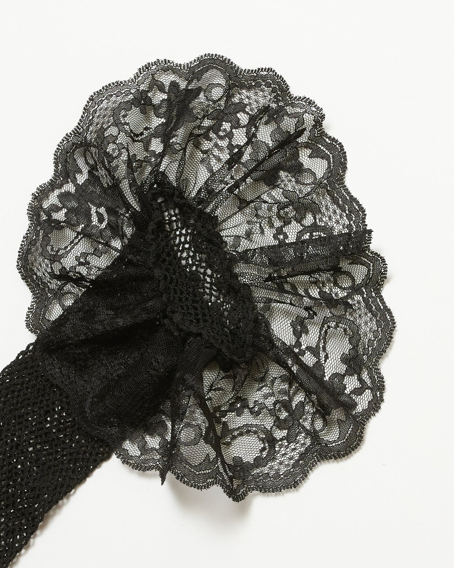 black lace mesh gloves