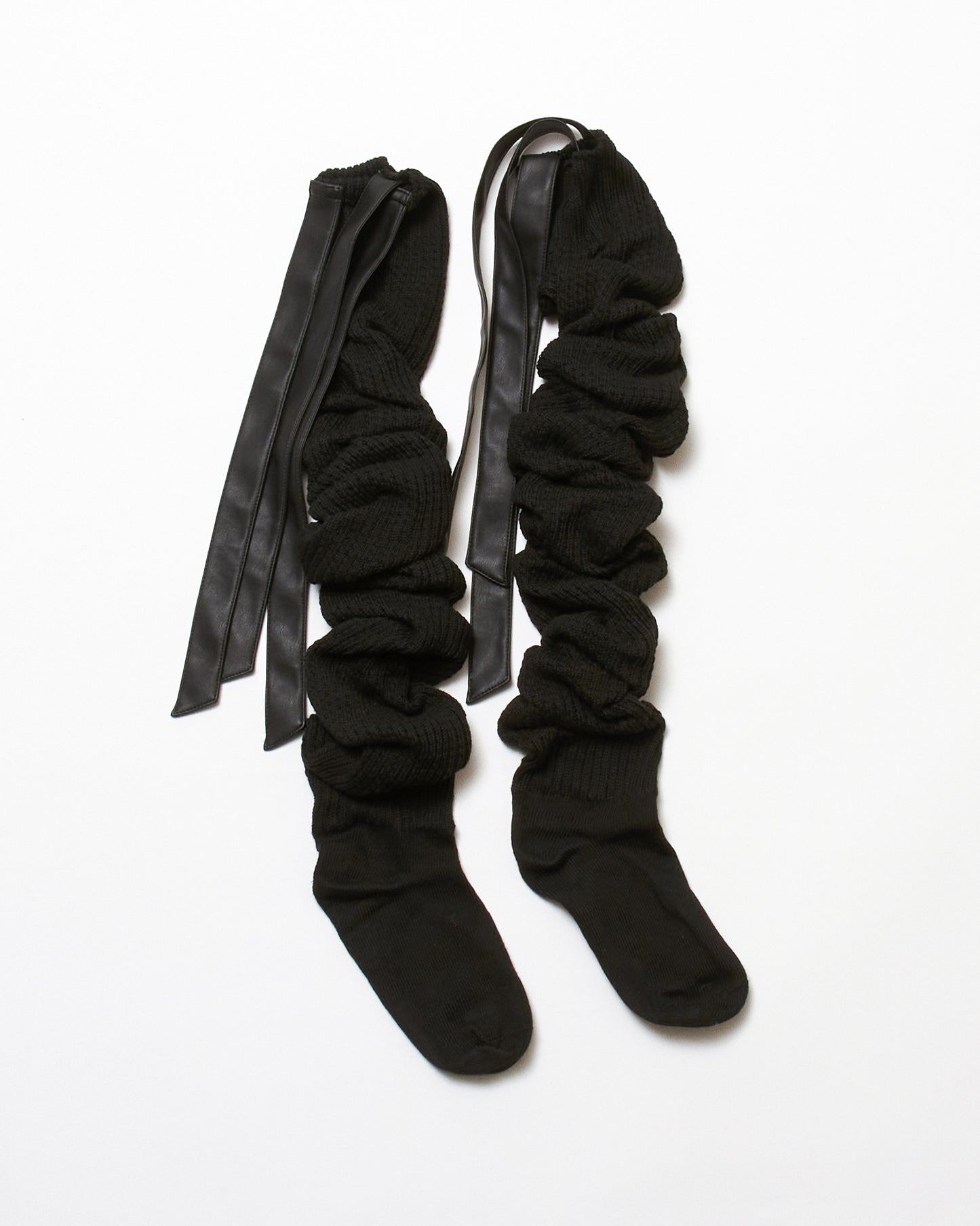 loose socks leather pants【Delivery in April 2023】