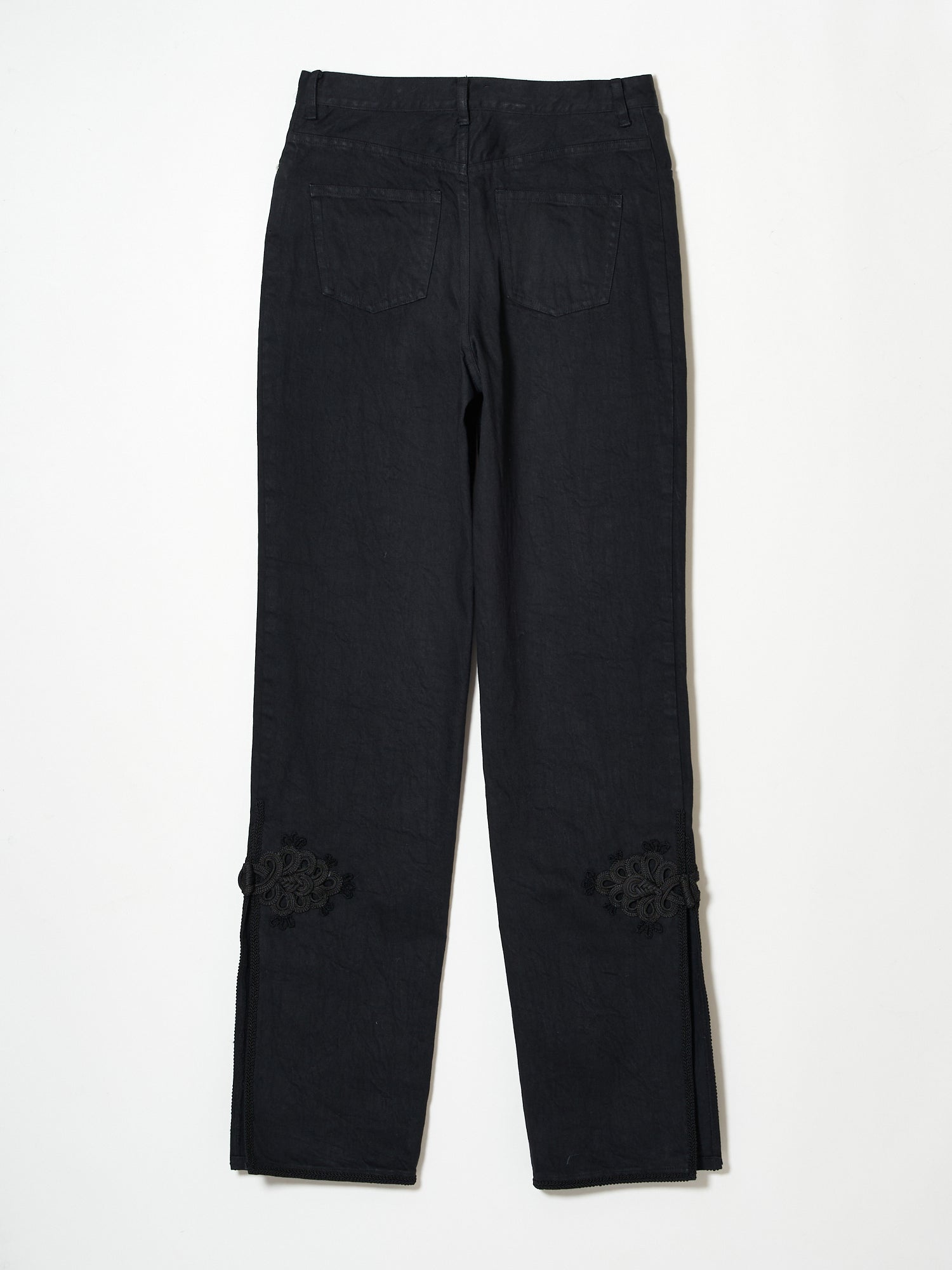 china button black denim – tanakadaisuke