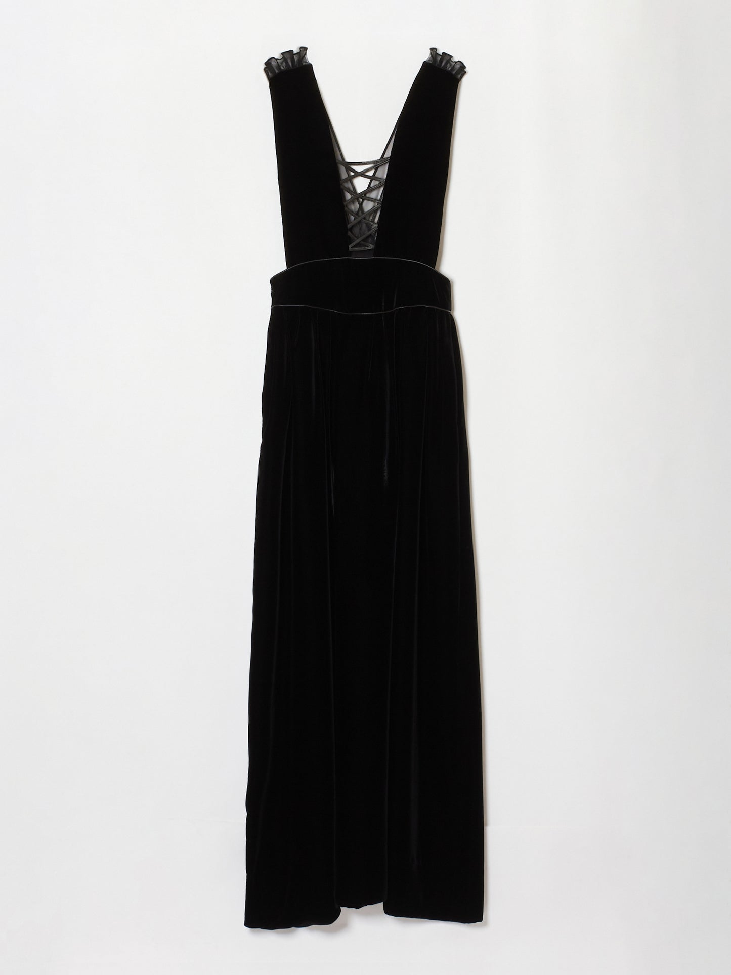 Front tulle velvet dress【Delivery in December 2023】