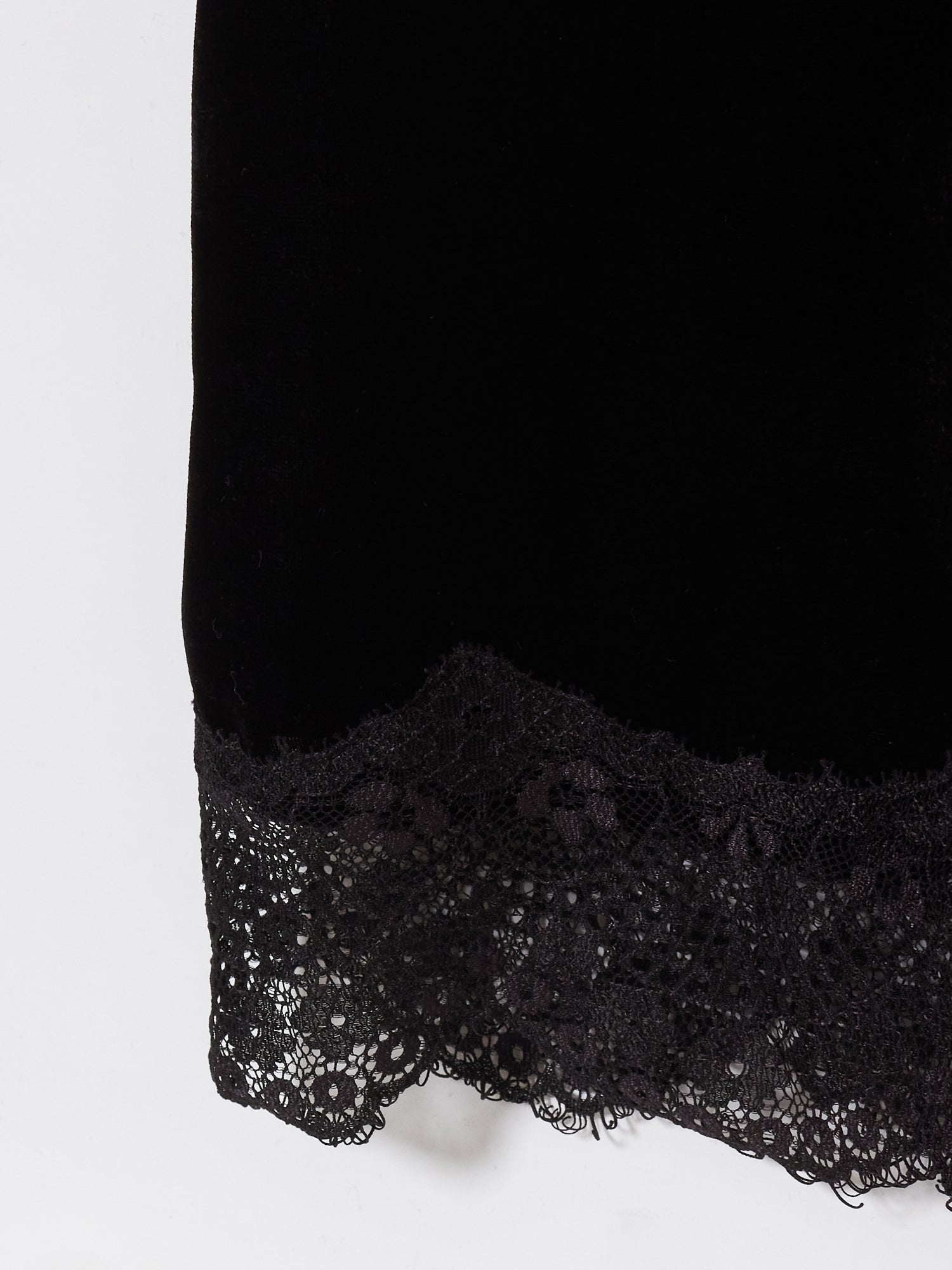 black lace velour camisole dress – tanakadaisuke